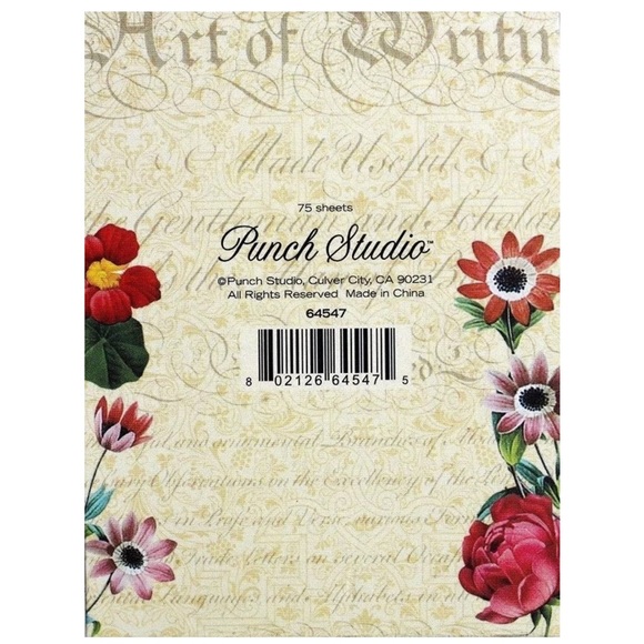 Punch Studio Glitter & Gem Embellished Mini Pocket Notepad - Garden Pugs (64547) - Picture 4 of 4